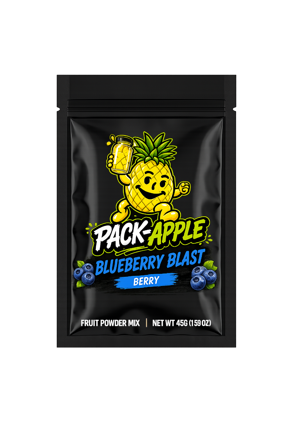 Pack-Apple Blueberry Blast fruit powder mix pack