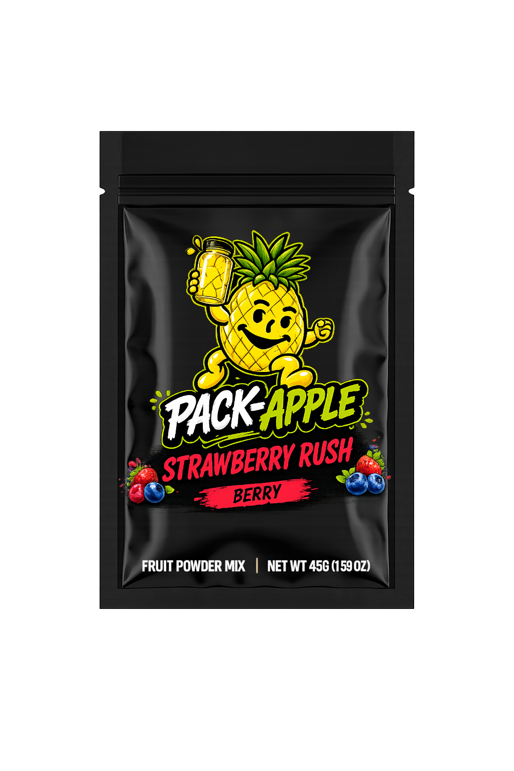 Pack-Apple Strawberry Rush fruit powder mix pack