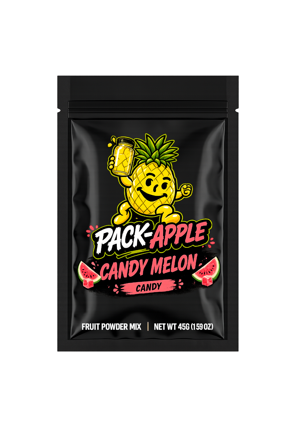 Pack-Apple Candy Melon fruit powder mix pack