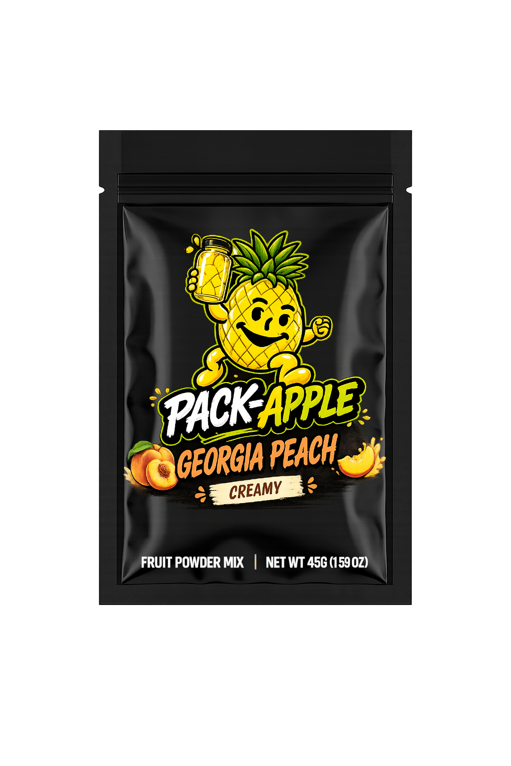 Pack-Apple Georgia Peach fruit powder mix pack