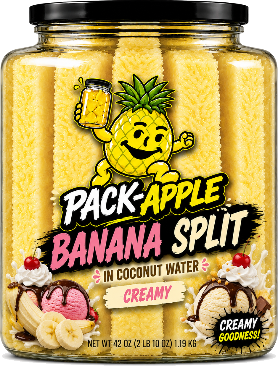 Pack-Apple Banana Split flavor jar
