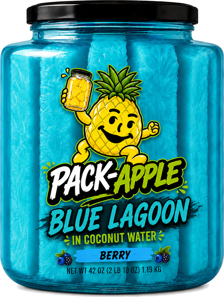 Pack-Apple Blue Lagoon flavor jar
