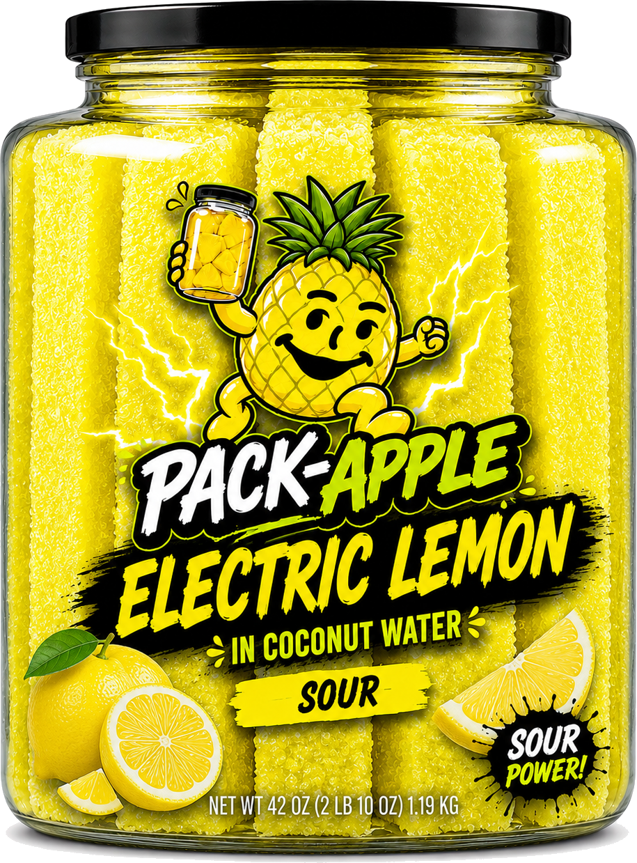 Pack-Apple Electric Lemon flavor jar