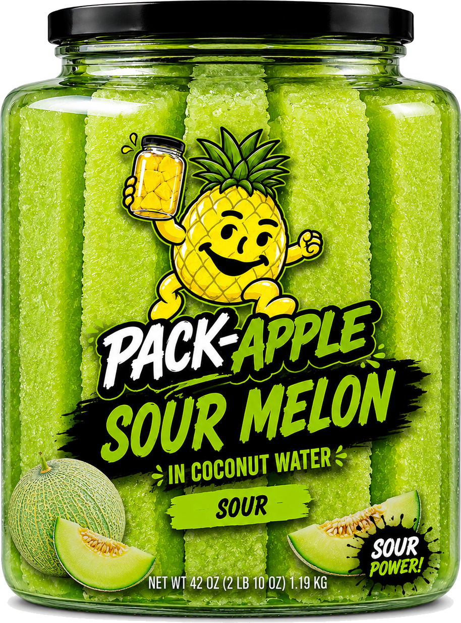 Pack-Apple Sour Melon flavor jar