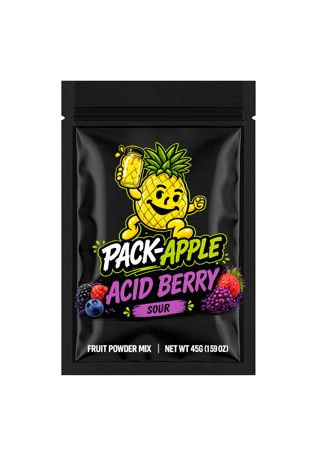 Pack-Apple Acid Berry fruit powder mix pack