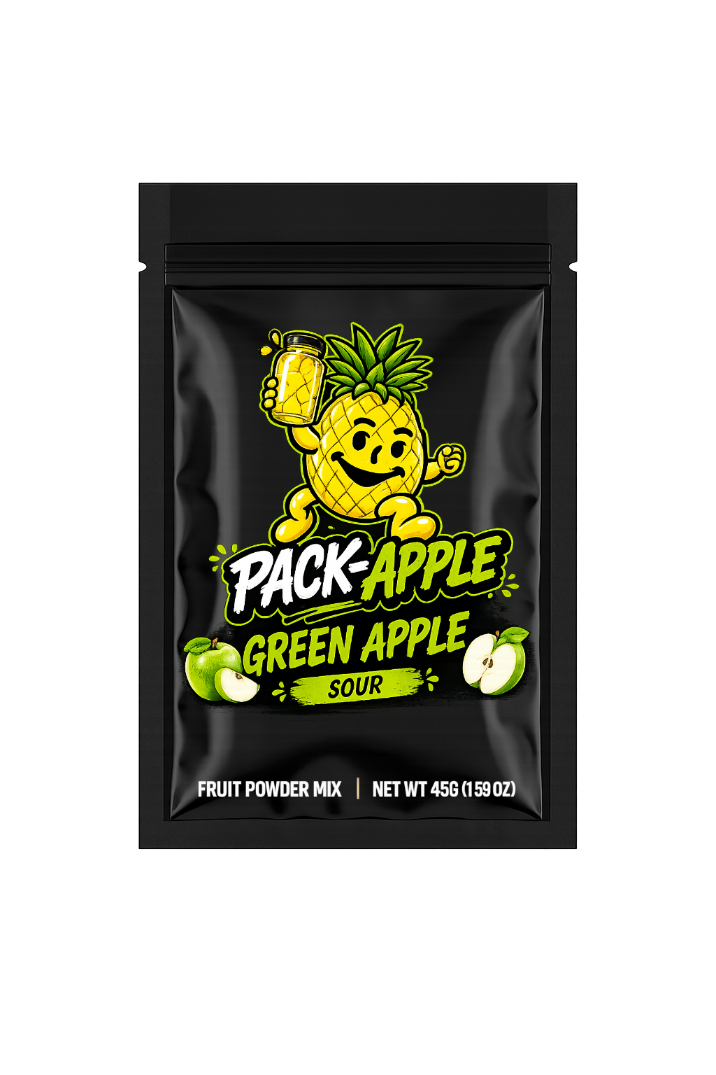 Pack-Apple Green Apple fruit powder mix pack