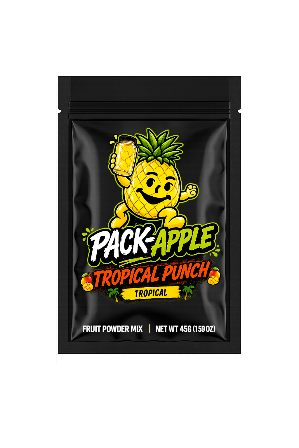 Pack-Apple Tropical Punch fruit powder mix pack